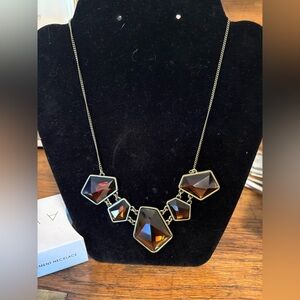 Avon Necklace with Amber-Toned Gems